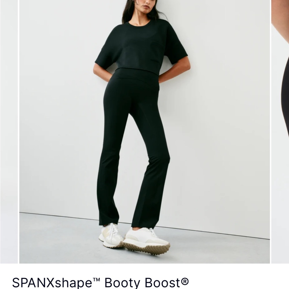 Two Pairs SPANX  Black booty boosting Boot Cut Flare Pants (BRAND NEW - 2 PAIRS)